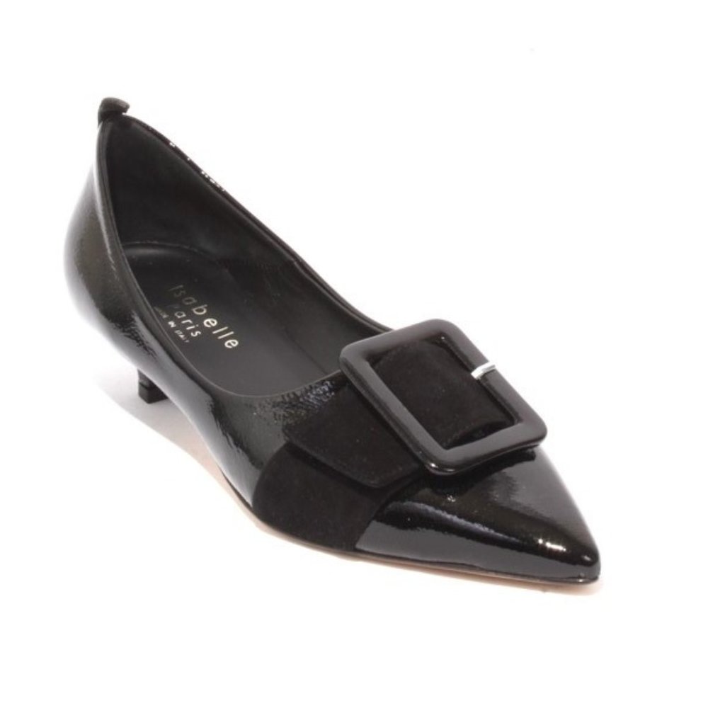 ITALIAN Black Patent Leather Pointy Classic Pumps